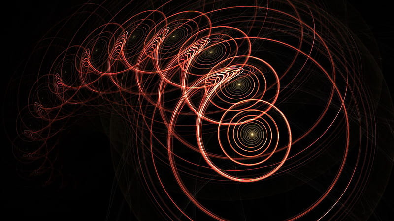 Balls Fractal Circles Shape Rotation Spiral Trippy, HD wallpaper