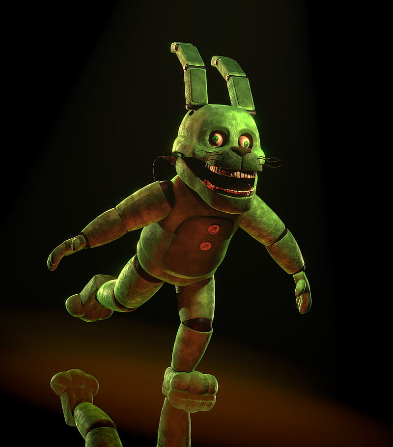 Plushtrap chaser, fnaf, rabbit, HD phone wallpaper