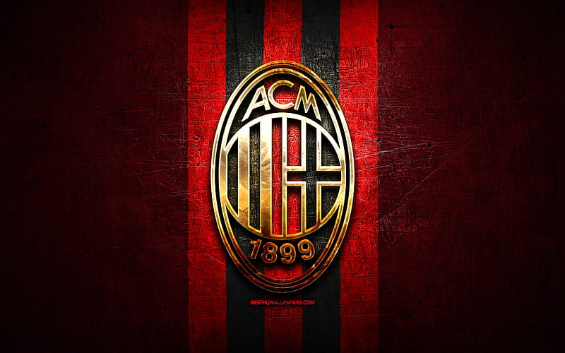 A.C. Milan, club, soccer, milan, italian, logo, football, acmilan, ac milan, emblem, HD wallpaper