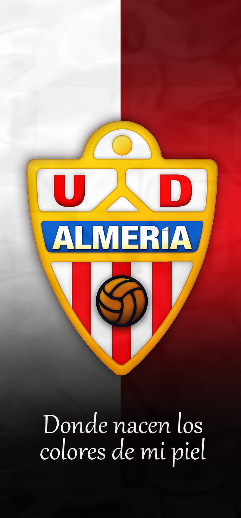 UD ALMERIA, shield, football, rojiblancos, HD phone wallpaper