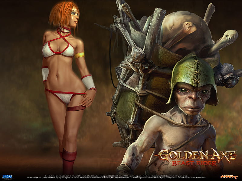 Golden Axe, game, female, fantasy, HD wallpaper