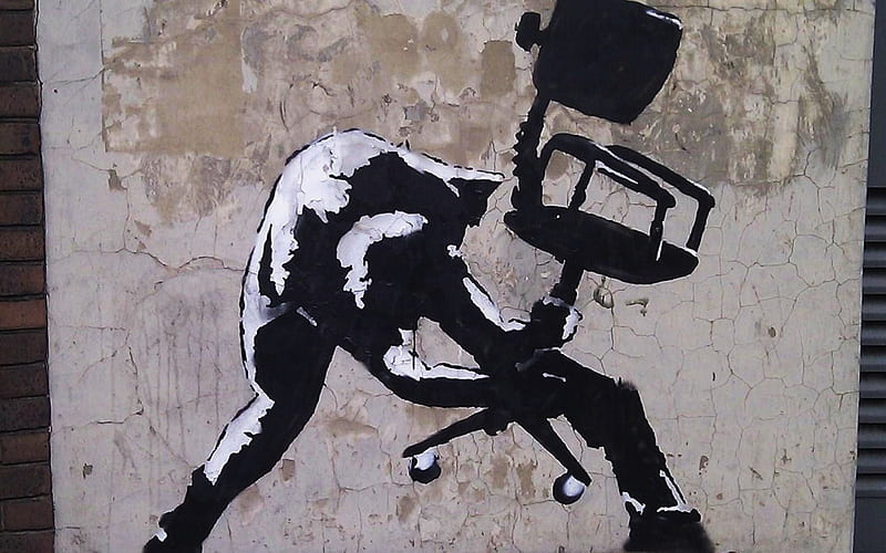 Banksy The Clash, the clash, art, banksy, graffiti, HD wallpaper
