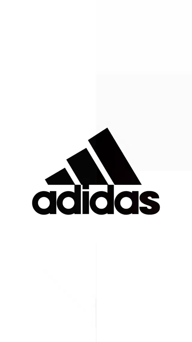 Adidas negro blanco, logo, Fondo de pantalla de teléfono HD | Peakpx