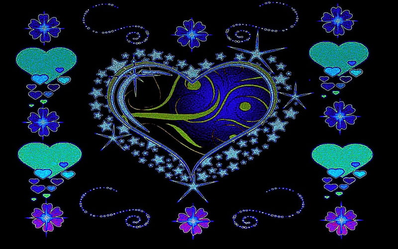 Glitter Heart, jewelled heart, big hearted, bright heart, shiny heart, HD wallpaper