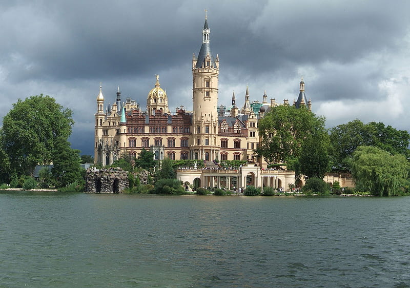 Schwerin Castle (Germany), Schwerin Castle, Castle, Travel, Germany, Castles, HD wallpaper
