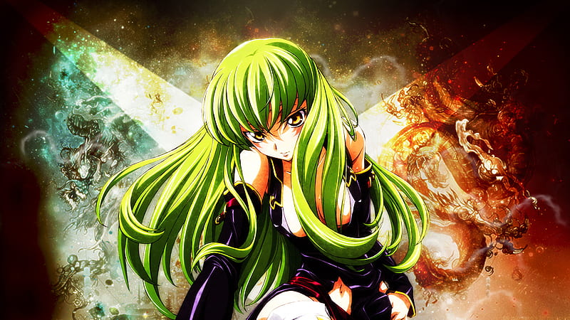 Anime code geass anime girls green hair cc 1080P, 2K, 4K, 5K HD wallpapers  free download