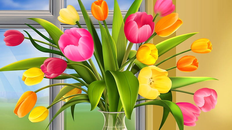 Tulipanes para todos aquí, bonito, precioso, precioso, tulipán, Fondo de  pantalla HD | Peakpx