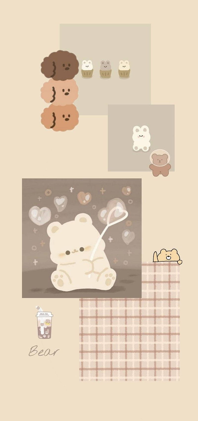 Aesthetic brown bear Rilakkuma  Bear  Kawaii Cute Brown Bear HD phone  wallpaper  Pxfuel