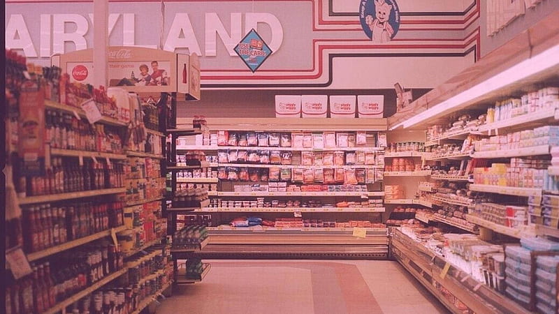 Aesthetic Grocery Store, HD wallpaper