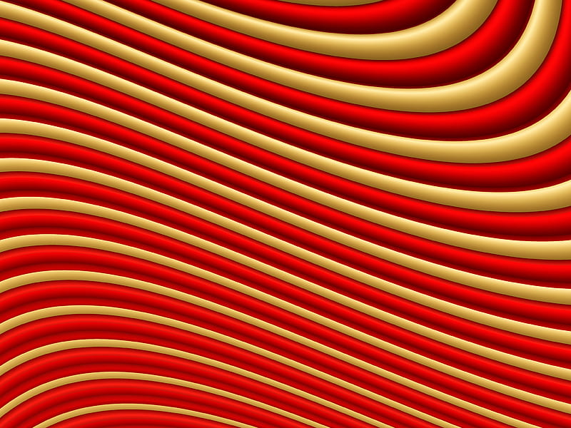 lines, stripes, wavy, red, brown, HD wallpaper