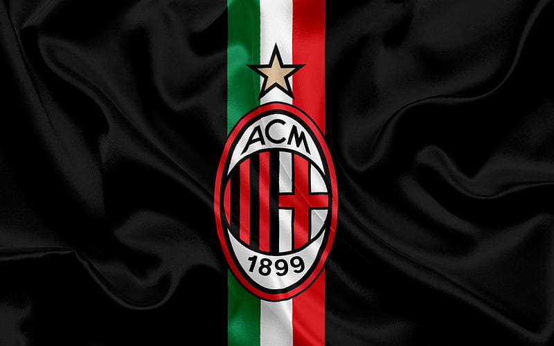 Milan, Italy, football club, Serie A, Italian football, emblem of Milan, logo, HD wallpaper