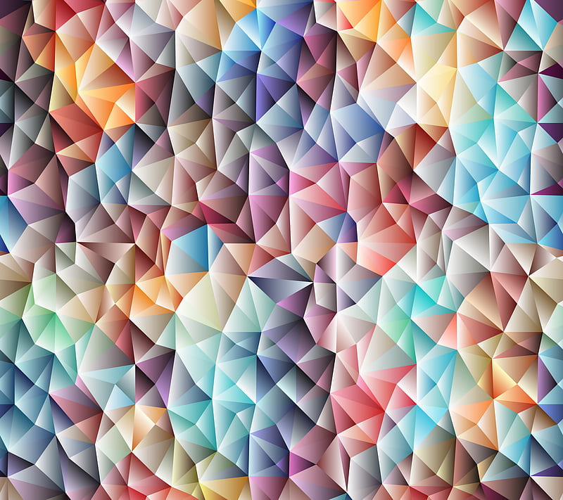 Abstract Geometry, art, colorful, geometry, mosaic, pattern, triangle, HD wallpaper