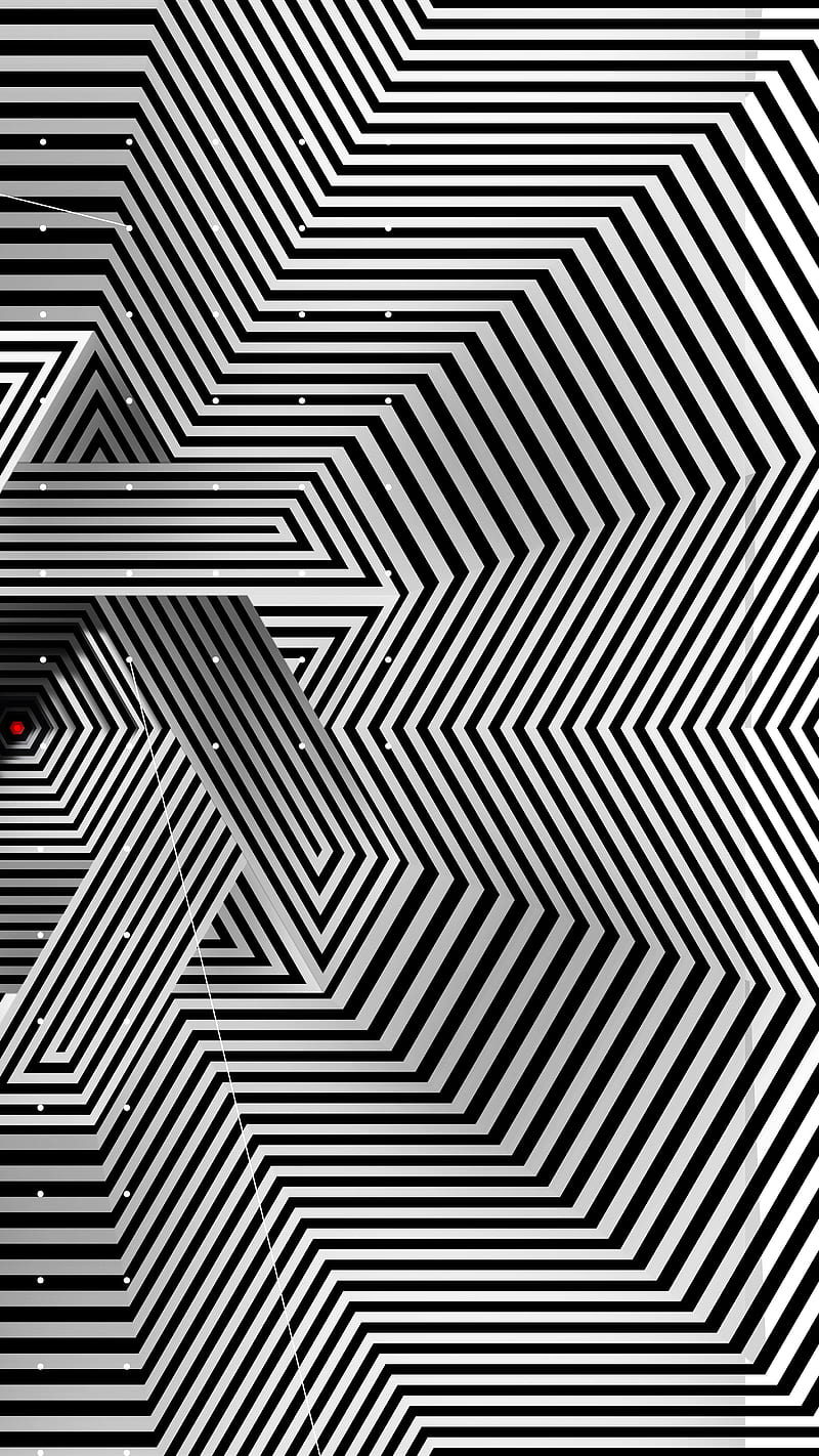 Cube-shuttle, Divin, Penrose, Triangle, black-white, cube, figure, futuristic, geometric, geometry, illusion, impossible, kinetic, object, op-art, optical, optical-art, optical-illusion, paradox, star, striped, symbol, HD phone wallpaper