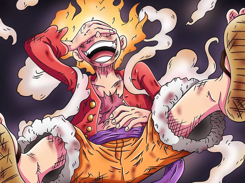 Anime, One Piece, Monkey D Luffy, Gear 5 (One Piece), HD wallpaper