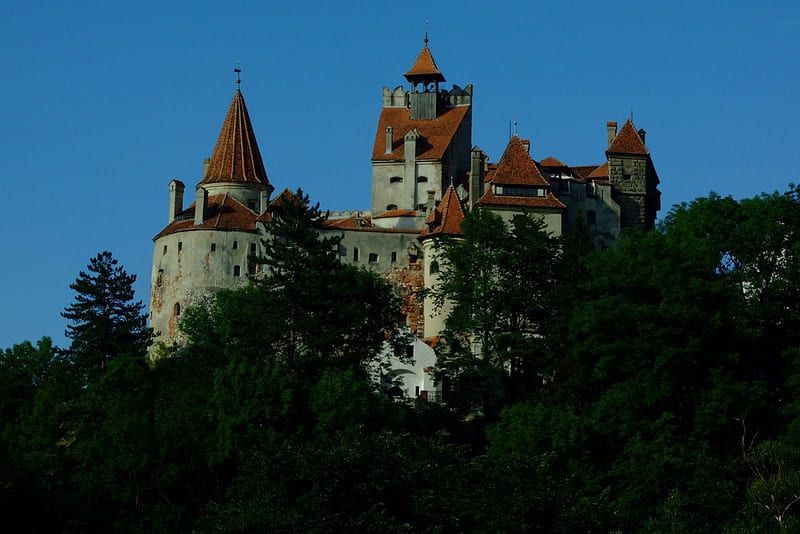 Romania-Dracula Castle, dracula castle, romania, HD wallpaper