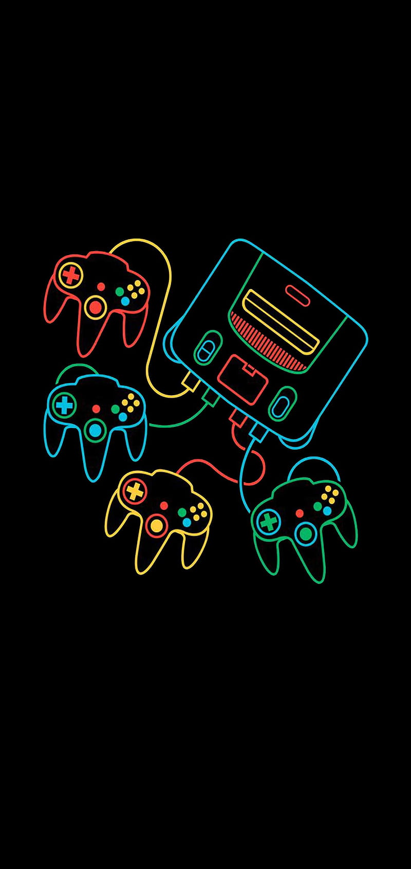 N64 Time, abstract, android, apple, galaxy, huawei, iphone, note, samsung, wall, HD phone wallpaper