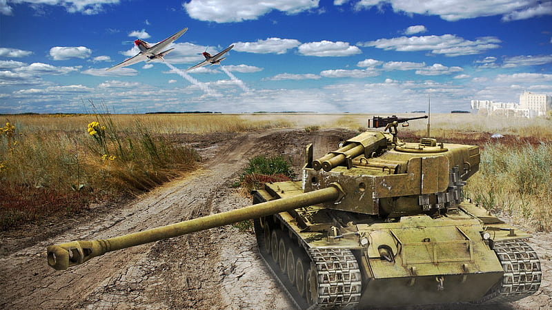 World Of Tanks And Flying Aeroplanes World Of Tanks, HD wallpaper