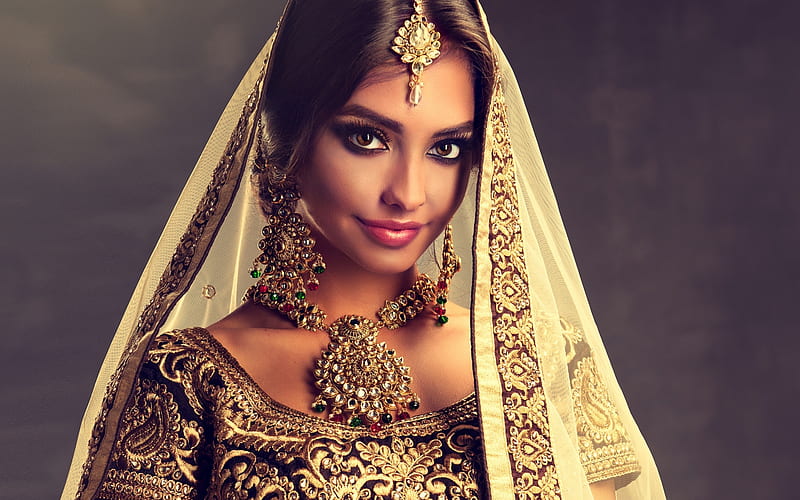 *, Girl, Style, Dress, Indian, Mehndi, HD wallpaper