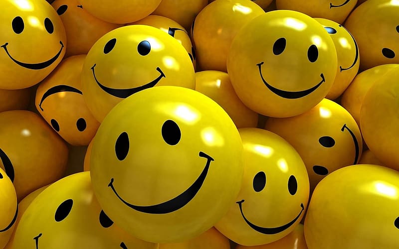 Ball, Smiley, Humor, HD wallpaper