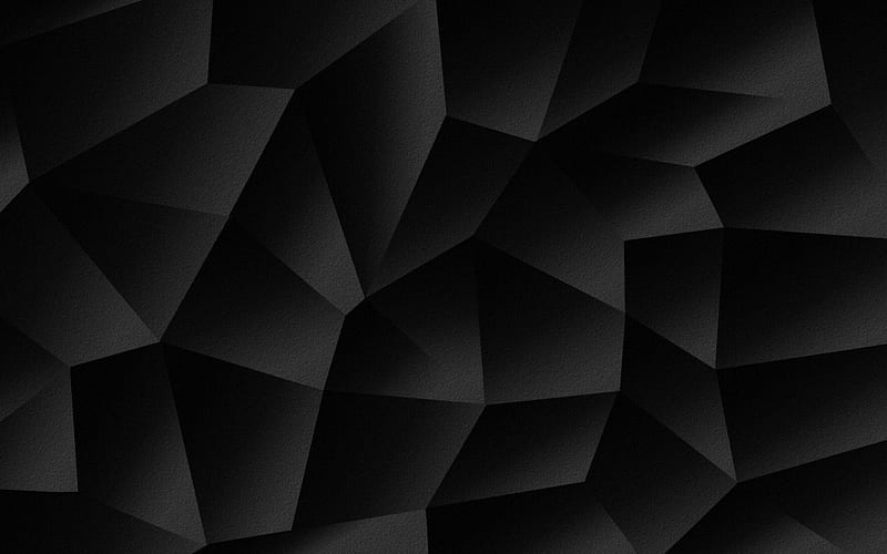 3d black texture, geometric black texture, black abstraction background, 3d  abstraction black texture, HD wallpaper | Peakpx