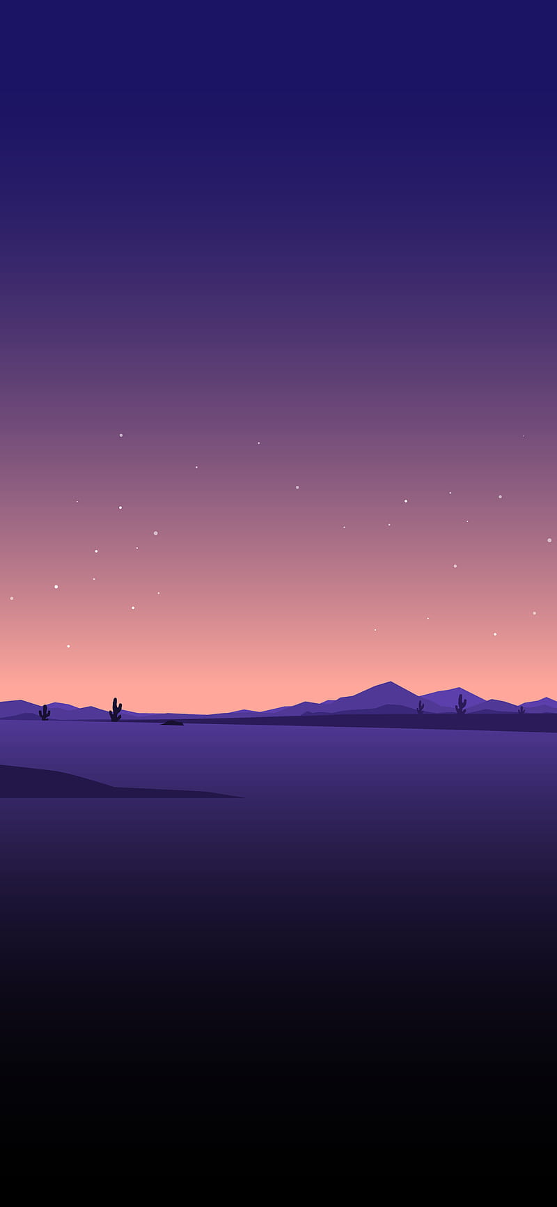 DESERT NIGHT MINIMALIST, HD phone wallpaper | Peakpx