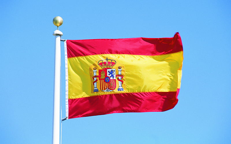 Spanish flag, country, nation, flag, spain, HD wallpaper