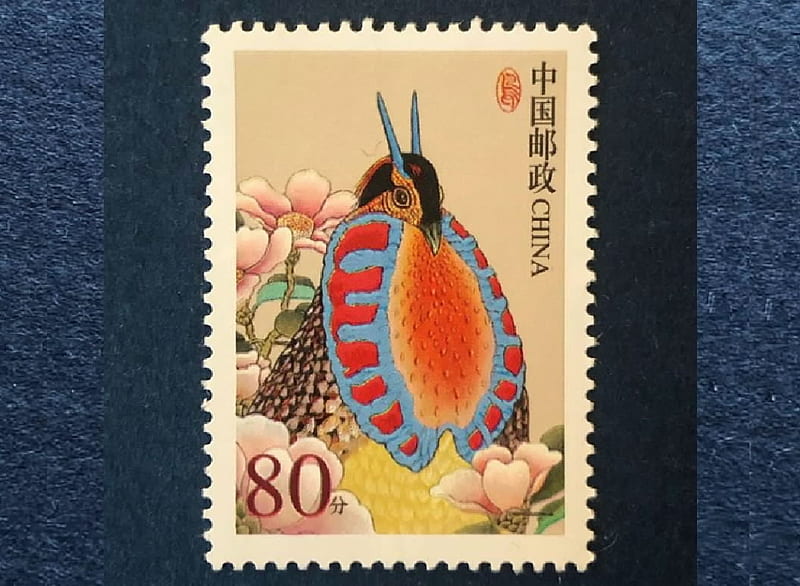 China Stamp, Philately, China, Stamp, Birds, Ephemera, HD wallpaper
