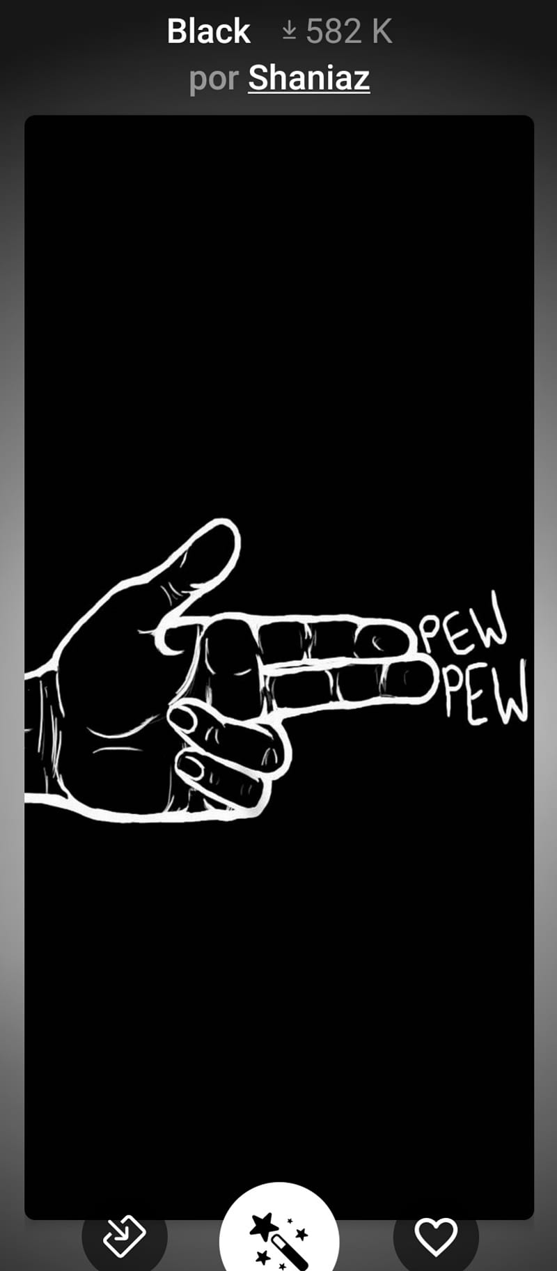 Pew pew, black, HD phone wallpaper