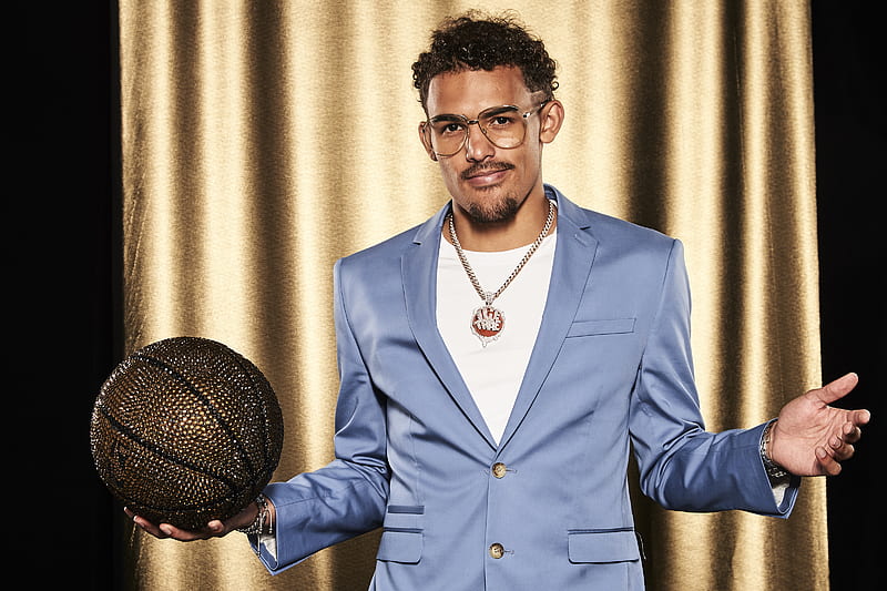 Basketball, Trae Young, NBA, Necklace, Suit, HD wallpaper