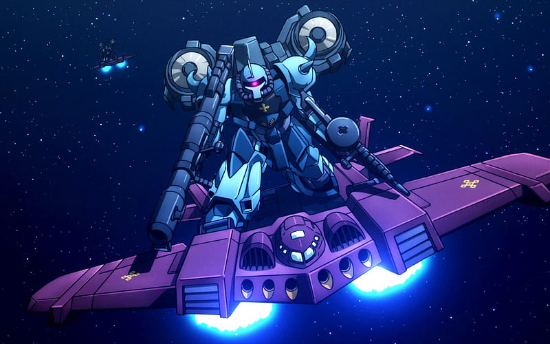 Mobile Suit Gundam, main character, robot, galaxy, space, creative art, HD wallpaper