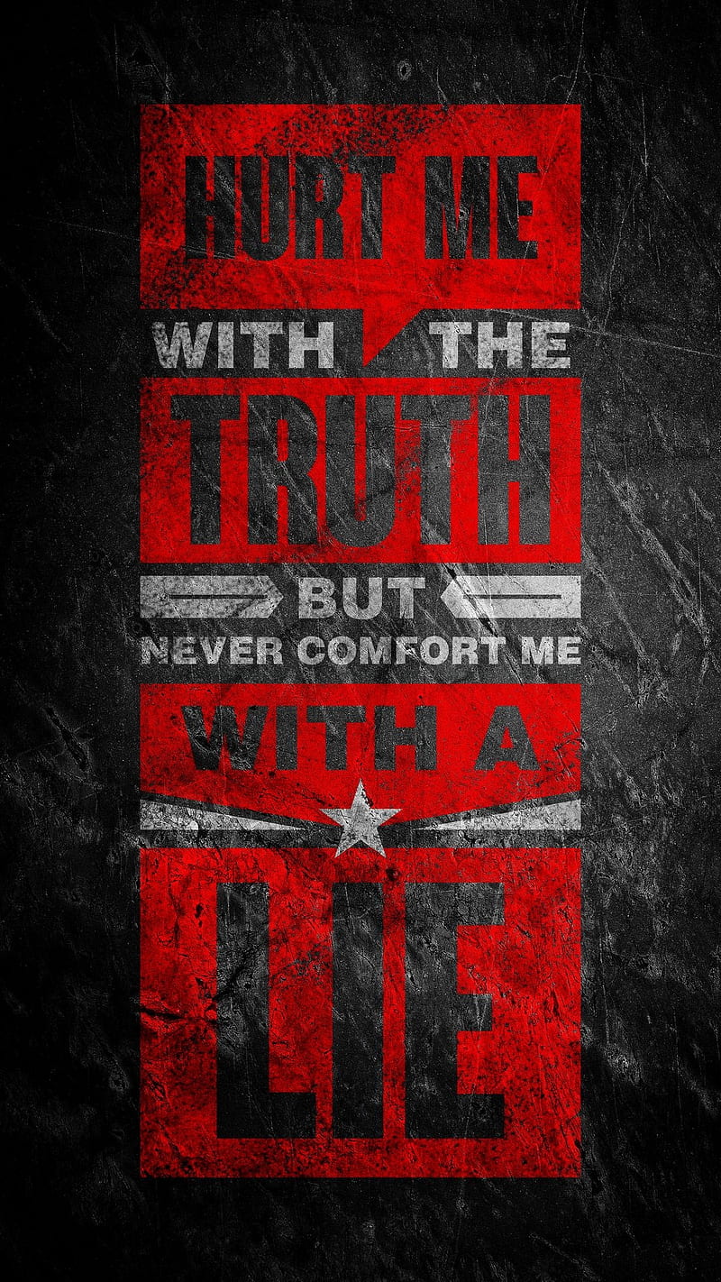 Truth, dark, hurt, red, sayings, texture, words, HD phone wallpaper