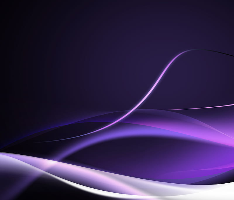 Purple Waves, abstract, purple, waves, HD wallpaper