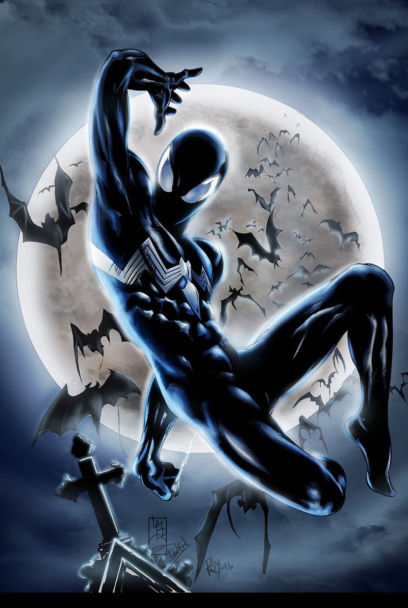 Black suit spiderman, marvel, marvel comic, marvel superheroes, peter  parker, HD phone wallpaper | Peakpx