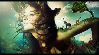 3D, , Psychedelisch, CGI, HD-Hintergrundbild