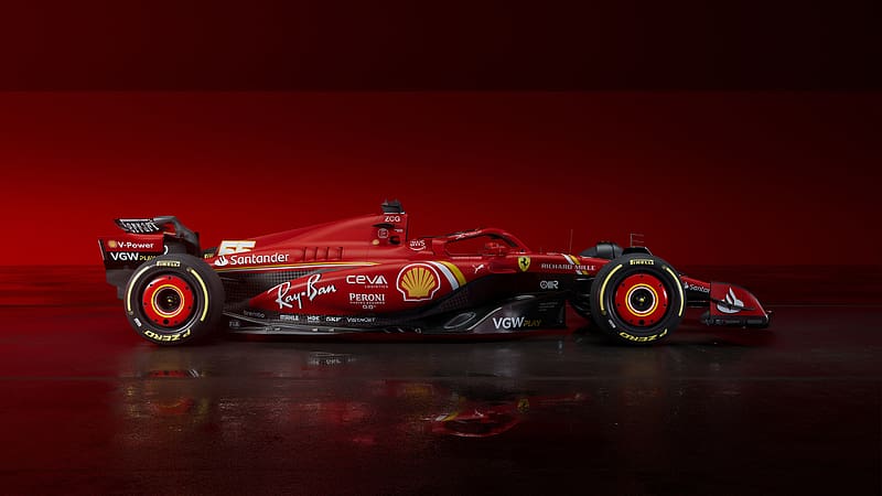 2024 Ferrari SF-24, Formula 1, Open Top, Race Car, Turbo, V6, HD wallpaper