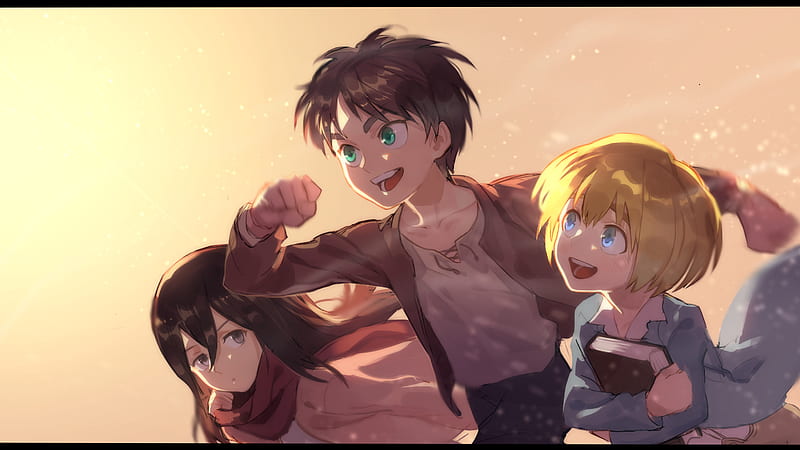 Mikasa Ackerman  Armin, Guerrier anime, Titans
