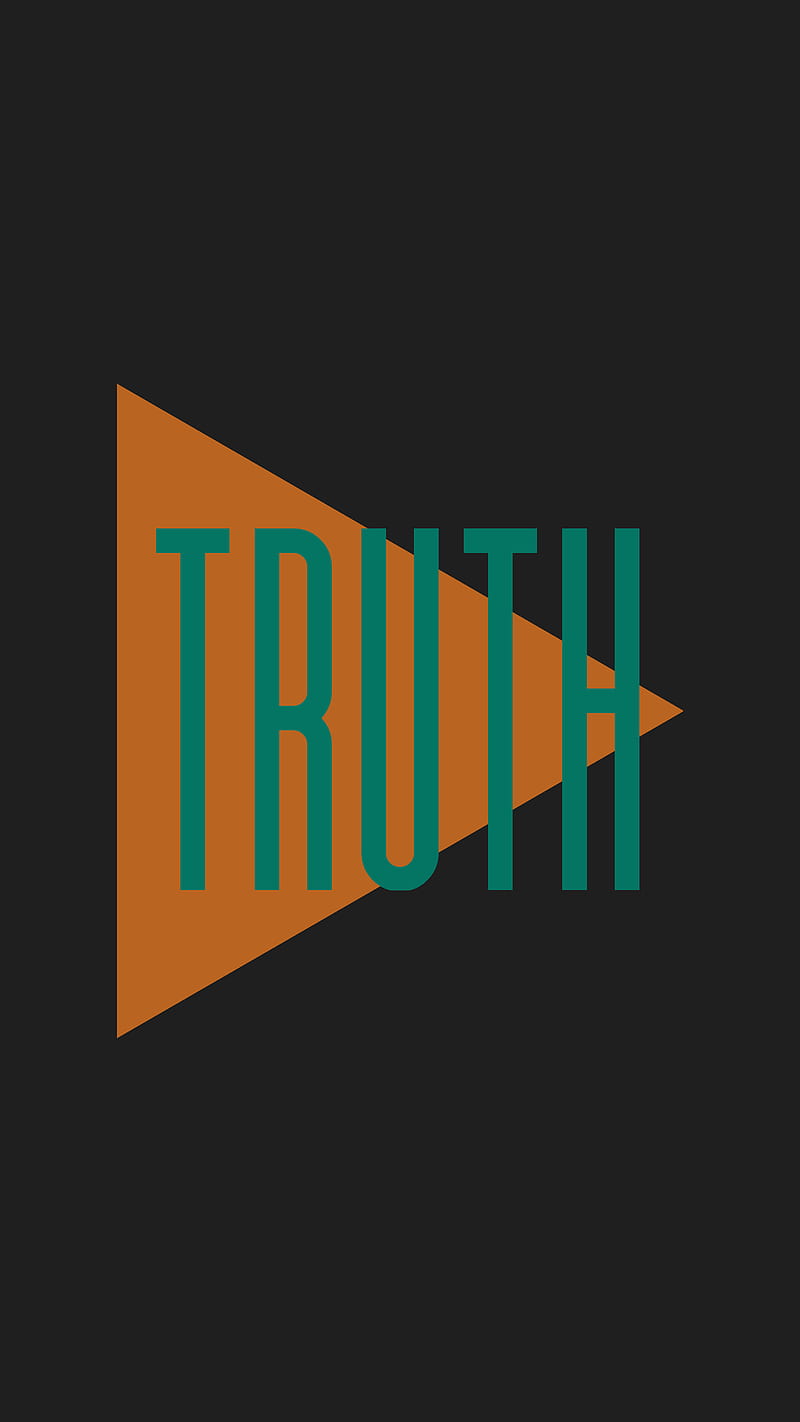 inscription, truth, word, triangle, letters, HD phone wallpaper