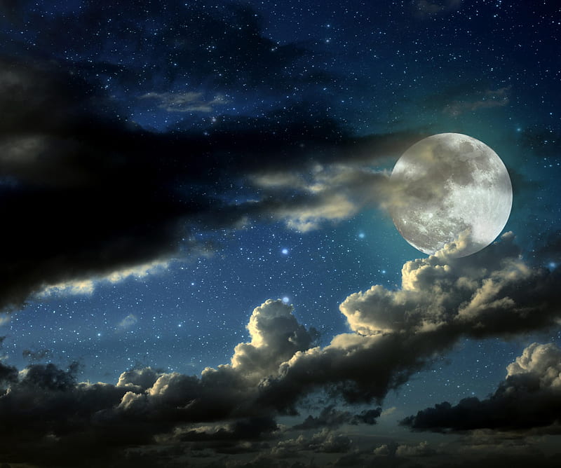 HD galaxy moonlight wallpapers | Peakpx