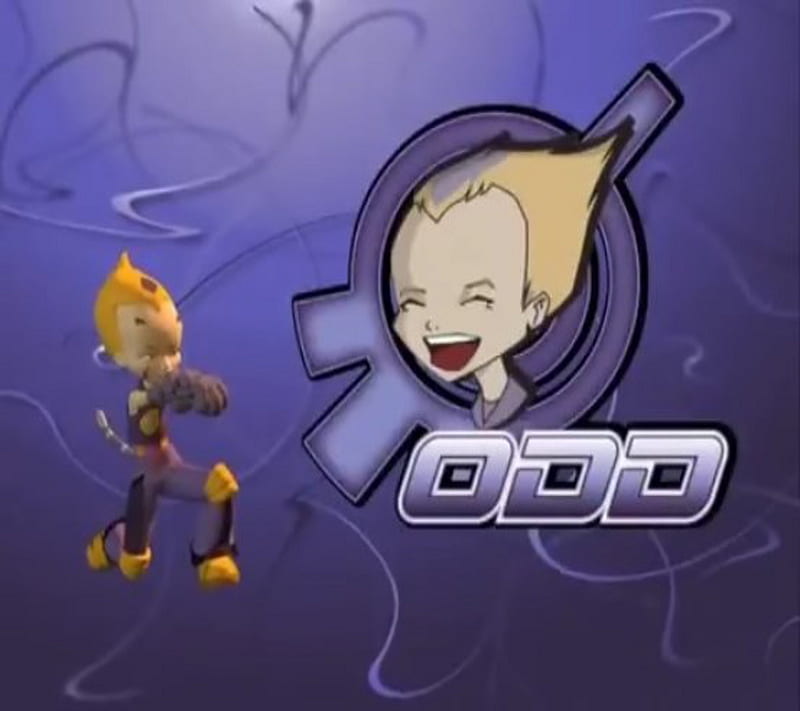Odd Lyoko Warrior, cartoon, code lyoko, purple, HD wallpaper