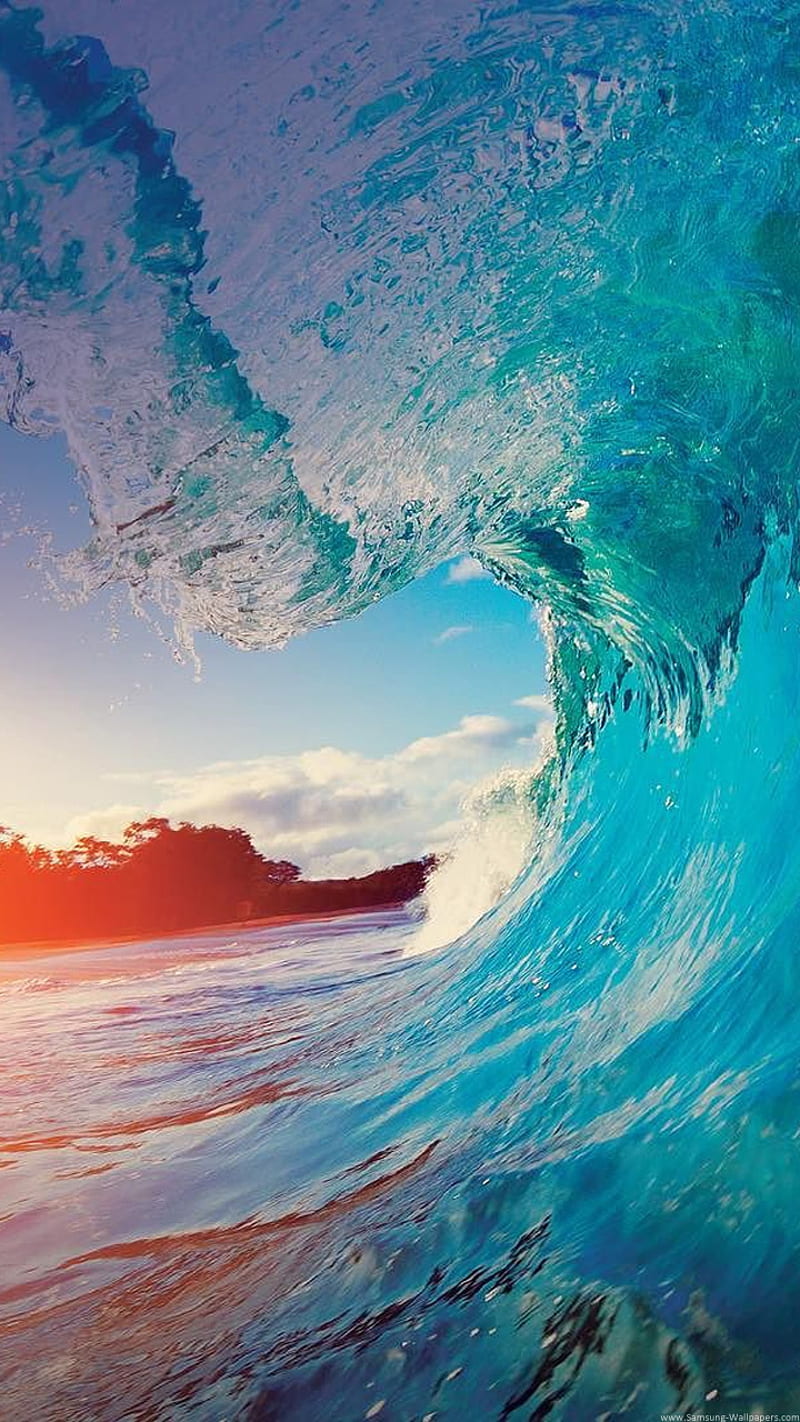 ocean wave, sea, summer, sun, HD phone wallpaper