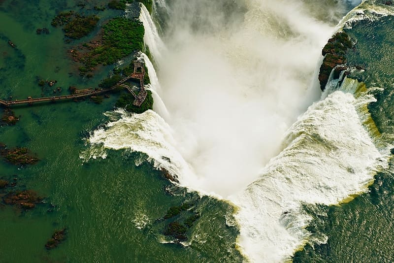 Nature, Water, Waterfalls, Waterfall, , Iguazu Falls, HD wallpaper