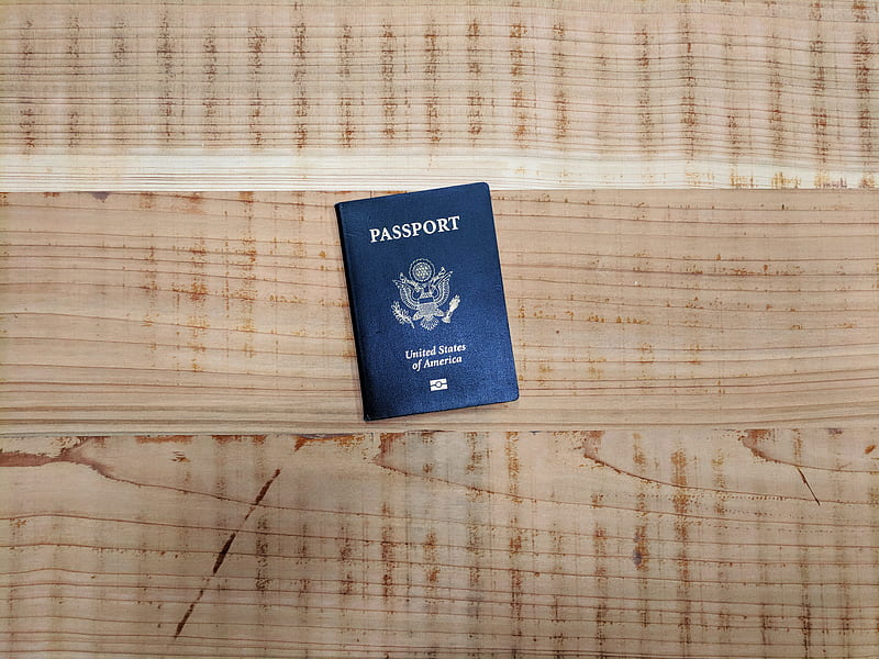 passport book on floor, HD wallpaper