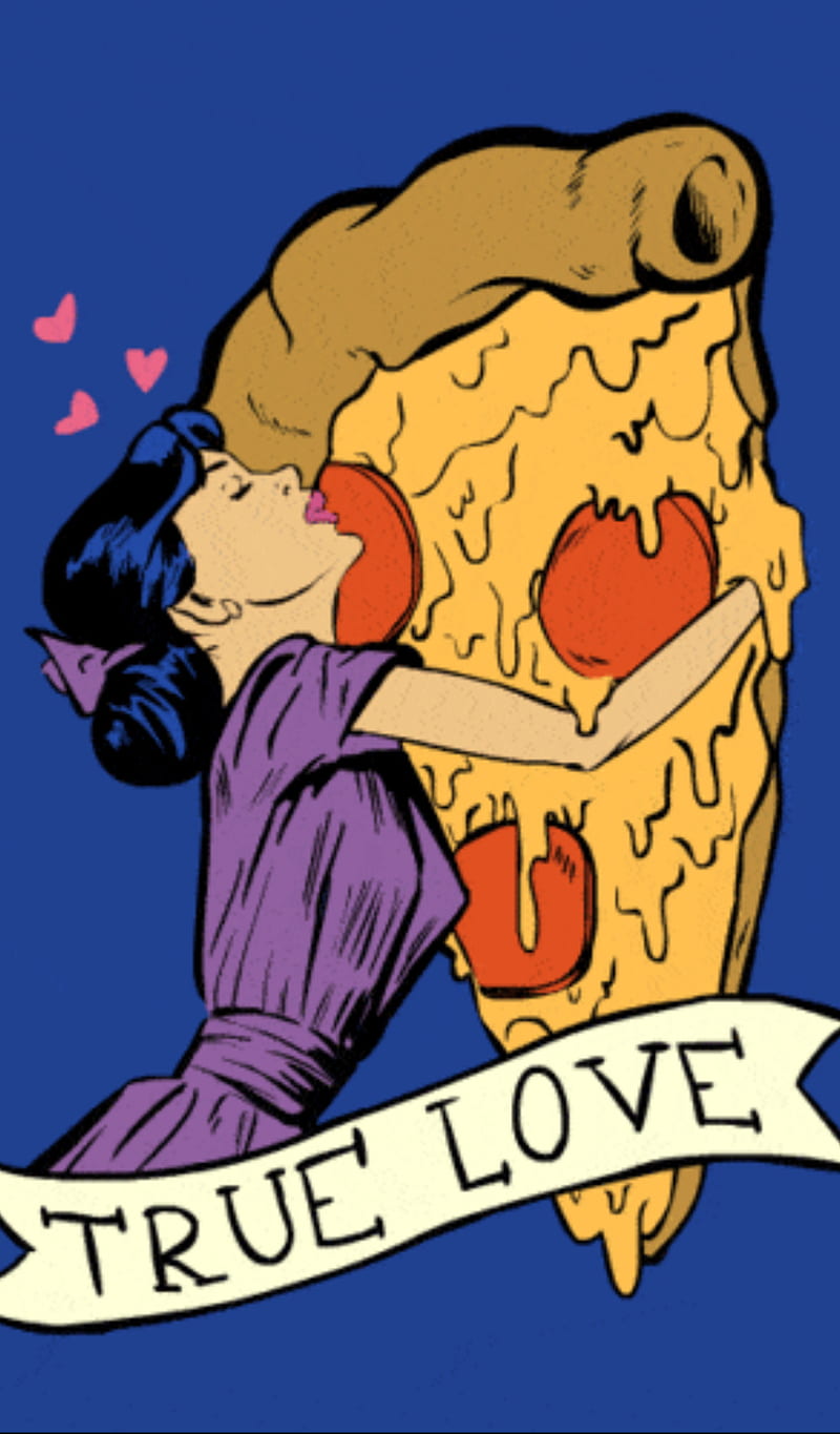 Pizza love, food, love, pizza, truelove, HD phone wallpaper
