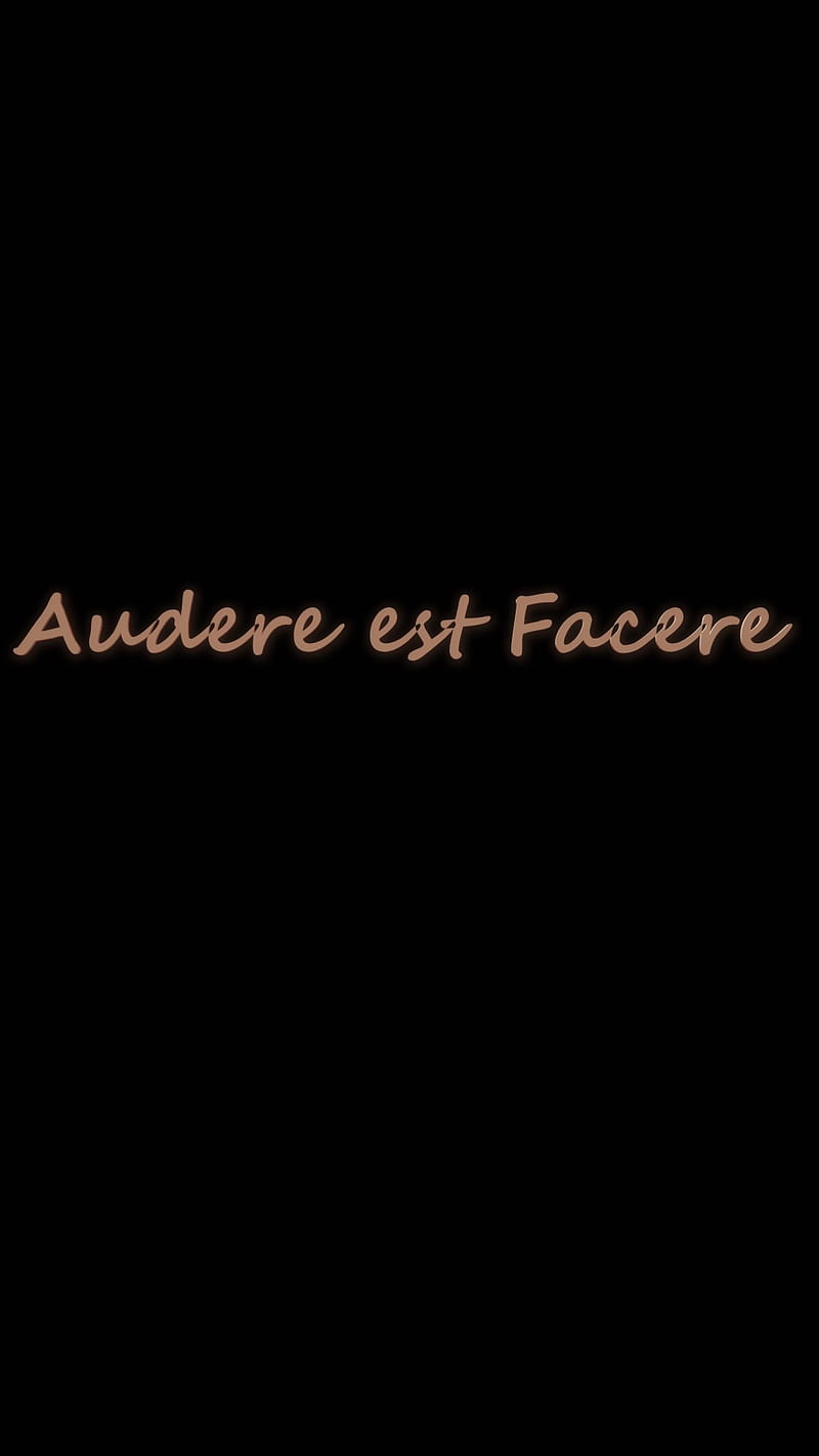 Audere est Facere, Chris, To Dare Is To Do, conquer, doubt, faith, fear, glow, hope, inspiration, light, HD phone wallpaper
