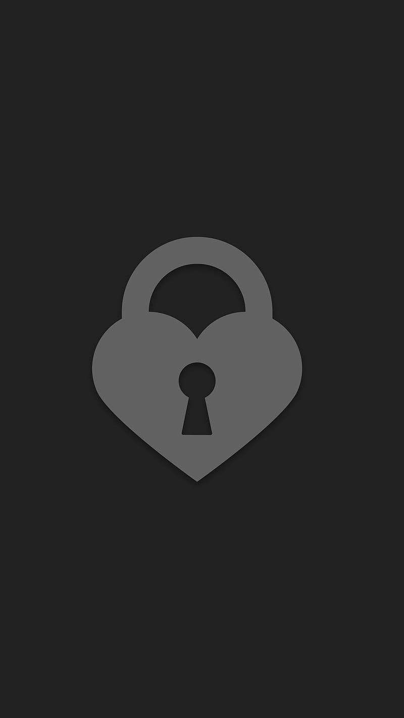 Love Locked, 929, heart, lock, lockscreen, minimal, screen, taken, valentine, HD phone wallpaper