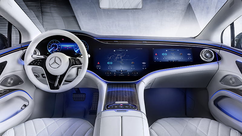 Mercedes Benz EQS 580 4Matic AMG Line Edition 1 2021 Interior Cars, HD wallpaper