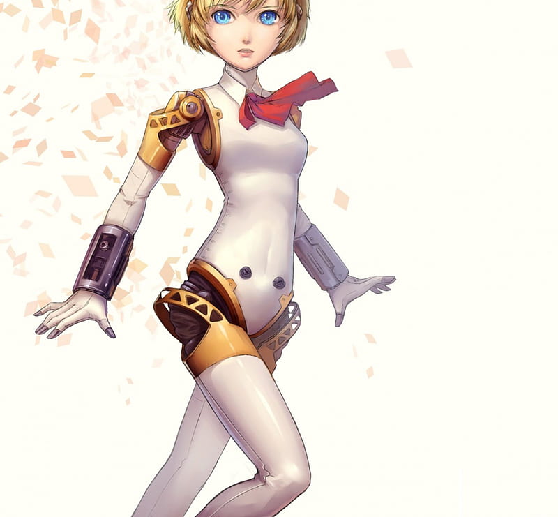 tracer game character, in black bikini, blonde hair