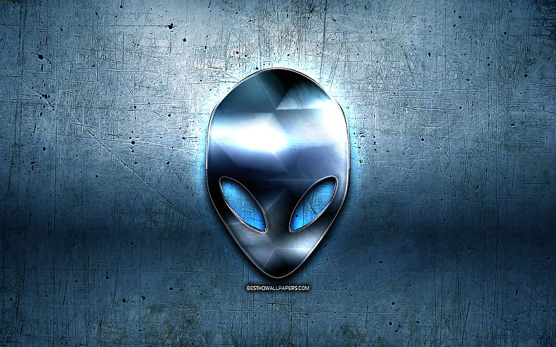 Alienware logo blue metal background, grunge art, Alienware, brands,  creative, HD wallpaper | Peakpx