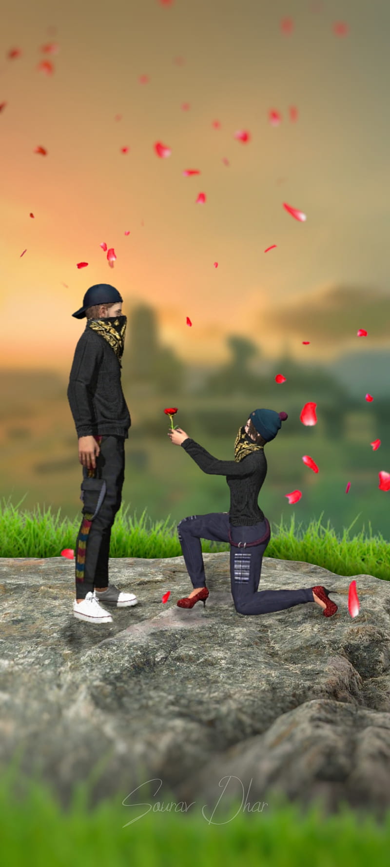 ALOK in love, alok rose, alok, dj alok, dj alok proposal, ff, ff ...