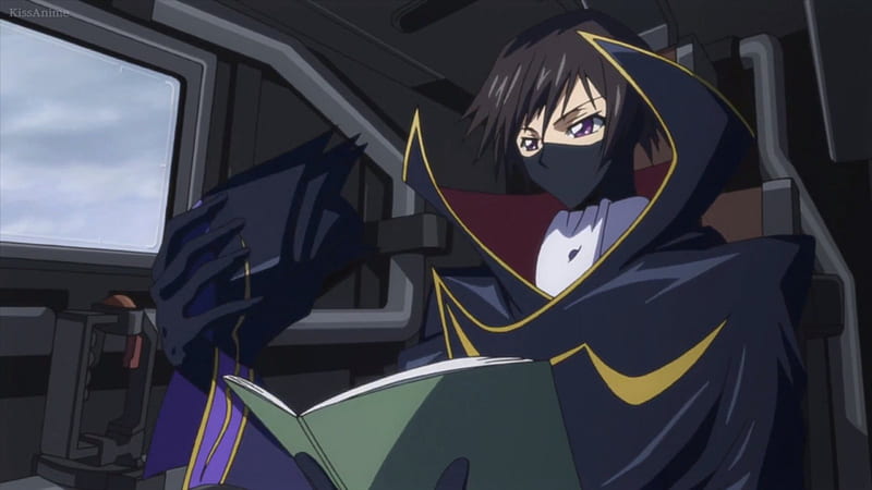 Zero, code geass, cg, book, mantle, sweet, anime, cape, geass, handsome, male, lovely, rebellion, boy, cool, awesome, lelouch of the rebellion, lelouch, mask, HD wallpaper
